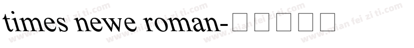 times newe roman字体转换